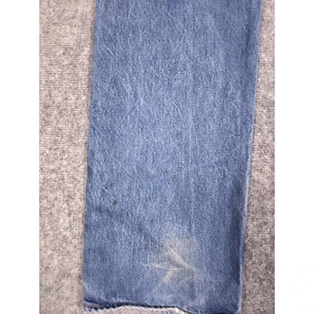 Levis 501 Original Fit Jeans Mens 36x36 Blue Medium Wash Straight Leg Button Fly